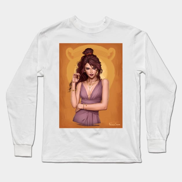 Megara Long Sleeve T-Shirt by fdasuarez